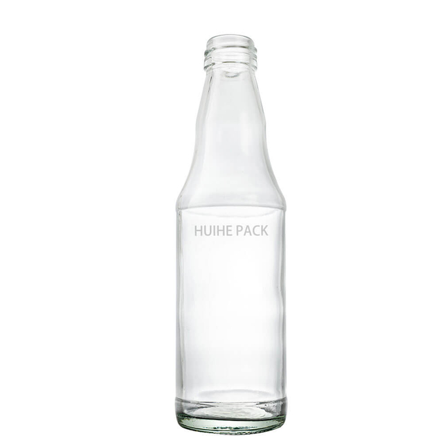 Bouteille d'eau en verre transparent haut de gamme de 270 ml avec col &agrave; vis