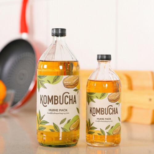 bouteilles de kombucha en vrac