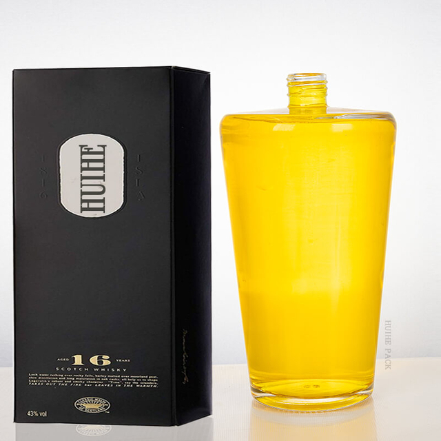 Bouteille d'alcool en verre du cylindre conique de 1000 ml