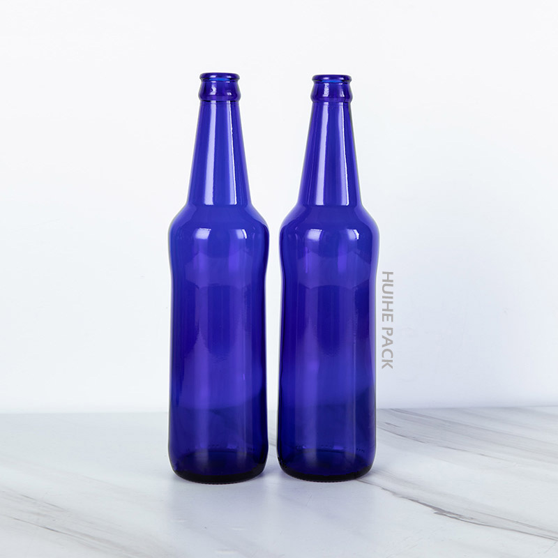 bouteilles de bière bleues