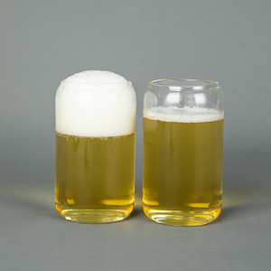 Bouteille de bi&egrave;re en verre borosilicat&eacute; transparent, vente en gros en usine