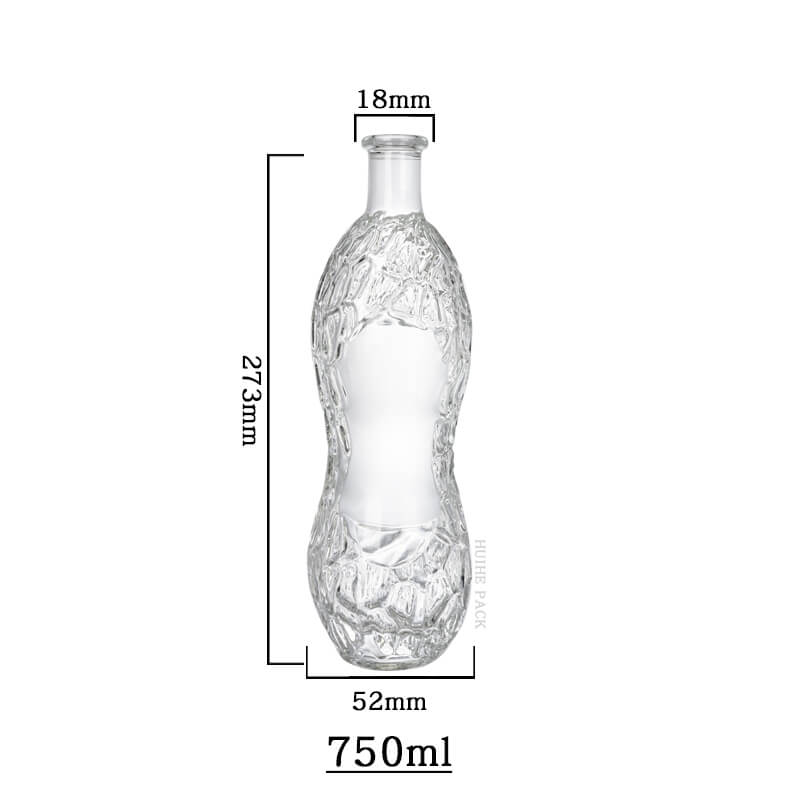 Irregular whiskey bottle-capacity Capacité de bouteille de whisky irrégulier