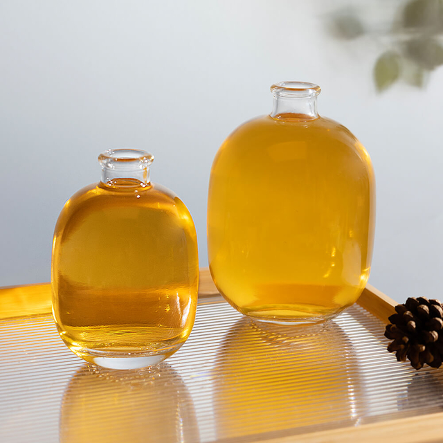 Bouteilles en verre d'alcool fruitées rondes de 250 ml 500 ml