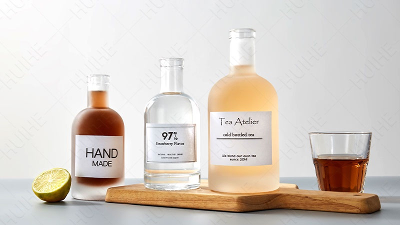 Bouteille d'alcool ronde classique - bouteille d'alcool nordique