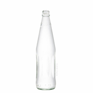 Bouteille de boisson gazeuse en verre de 875 ml avec col en couronne