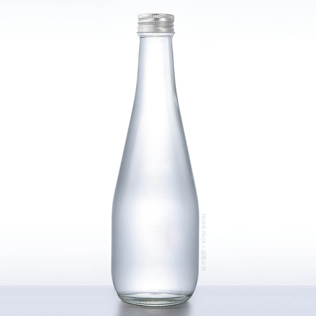 Bouteille d'eau en verre en vrac de 330 ml avec couvercle à vis sans BPA 