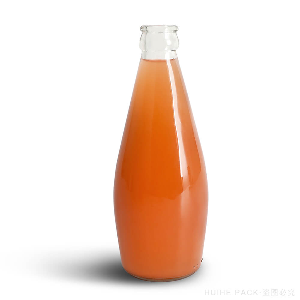 Bouteille en verre de silex gazeux à bouchon couronne de 290 ml