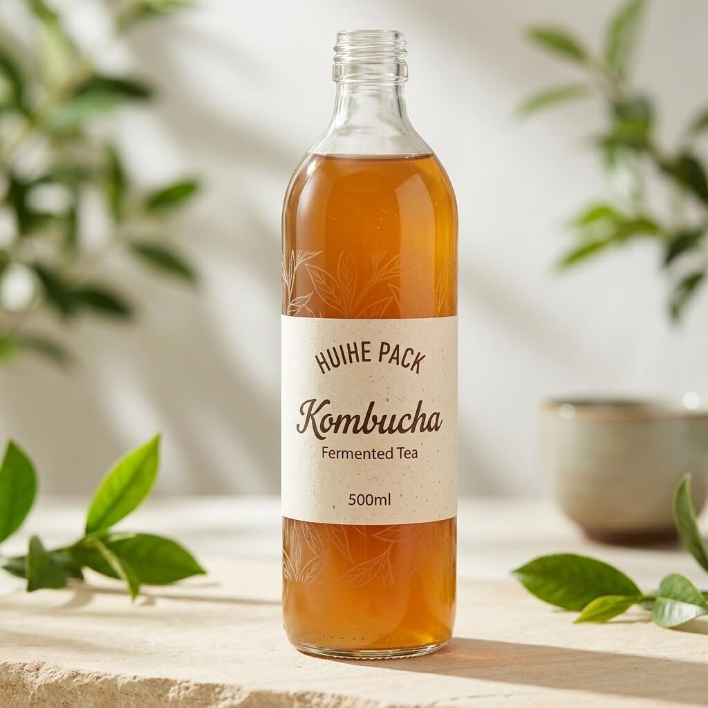 Vente en gros bouteille en verre de kombucha