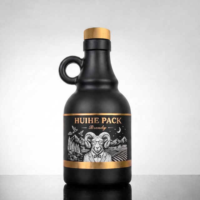 500 ml Moonshine Jug Spirits Bottle avec bouchon personnalis&eacute;