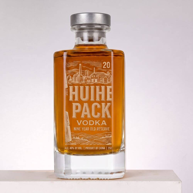 Prime rectangulaire mine mine de liqueur de liqueur de verre 250 ml