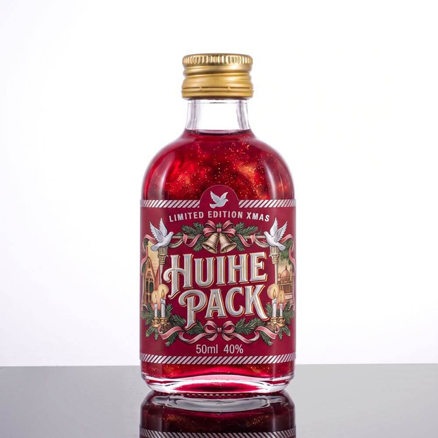 Bouteilles d'alcool carr&eacute;es transparentes en verre de silex de 50 ml