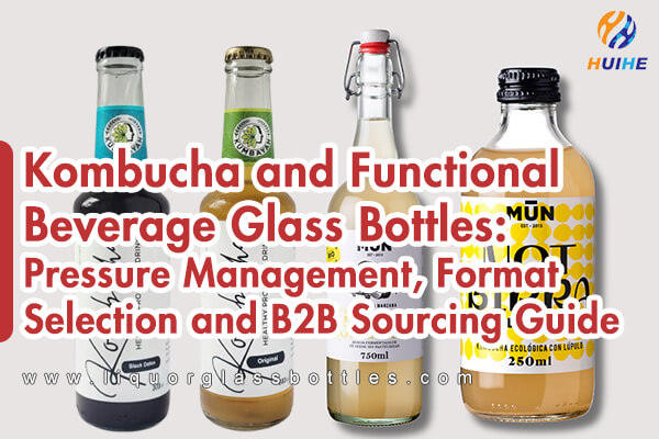 Bouteilles en verre de kombucha et de boissons fonctionnelles&nbsp;: gestion de la pression, s&eacute;lection du format et guide d'approvisionnement B2B