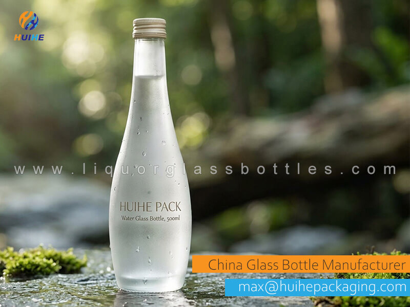 Gla&ccedil;age des bouteilles en verre d