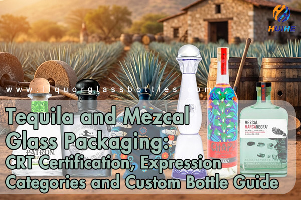 Emballages en verre pour tequila et mezcal&nbsp;: certification CRT, cat&eacute;gories d'expression et guide des bouteilles personnalis&eacute;es