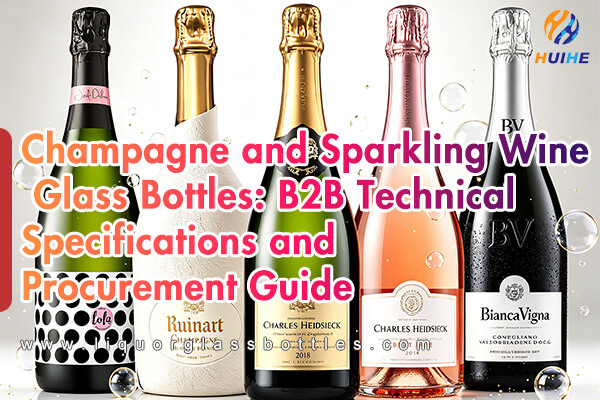 Bouteilles en verre de champagne et de vin mousseux&nbsp;: sp&eacute;cifications techniques et guide d'approvisionnement B2B